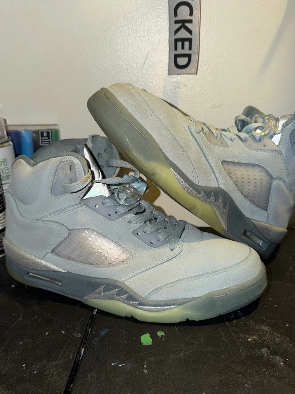 Size 8.5 - Air Jordan 5 Retro Blue Bird